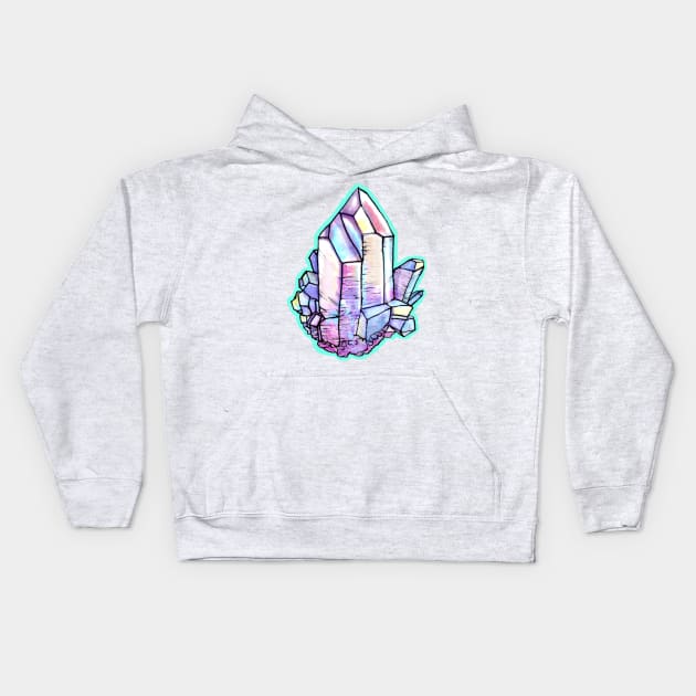 Quartz Crystal Kids Hoodie by colleendavis72